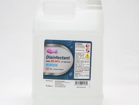 Surface Disinfectant Liquid Non-Alcohol 5L Colorless Sky Gel 2Kt Cap Fashion